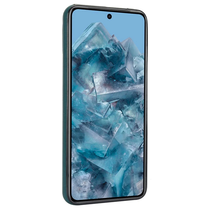 For Google Pixel 8 Pro Case Anit-Fall Kickstand Leather + TPU Phone Cover - Green - 7