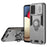 For Samsung Galaxy A13 4G Case PC+TPU Phone Cover with Kickstand and Slide Lens Guard - Grey - 1
