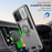 For iPhone 14 Pro Case Camera Protection PC+TPU Phone Cover with Ring Holder - Grey - 5