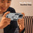 For iPhone 14 Pro Case Camera Protection PC+TPU Phone Cover with Ring Holder - Grey - 7