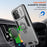 For iPhone 13 Pro Max Kickstand Case PC+TPU Phone Shell with Slide Lens Cover - Grey - 5