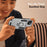 For iPhone 14 Case PC+TPU Anti-Drop Phone Cover with Ring Kickstand - Grey - 7