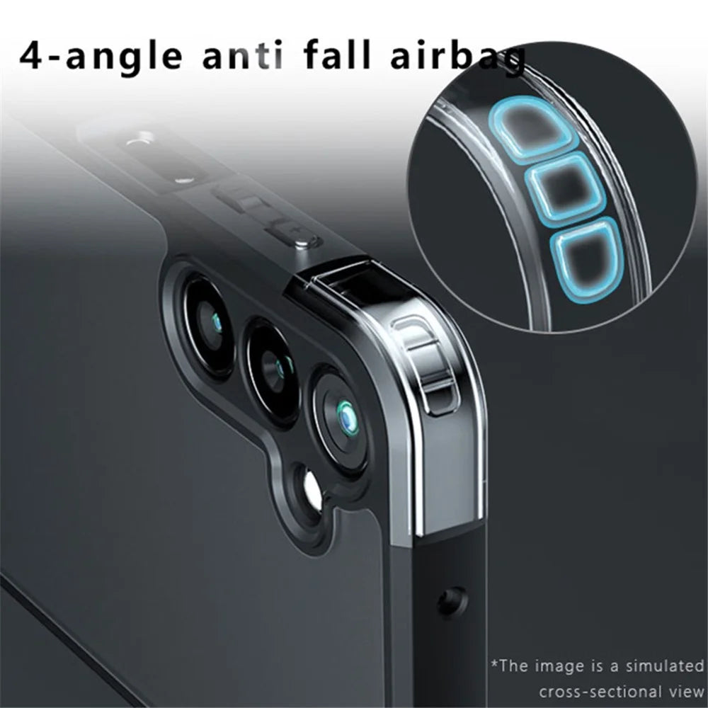 For Samsung Galaxy F15 5G Case Anti-drop TPU+PC Clear Phone Cover - 3