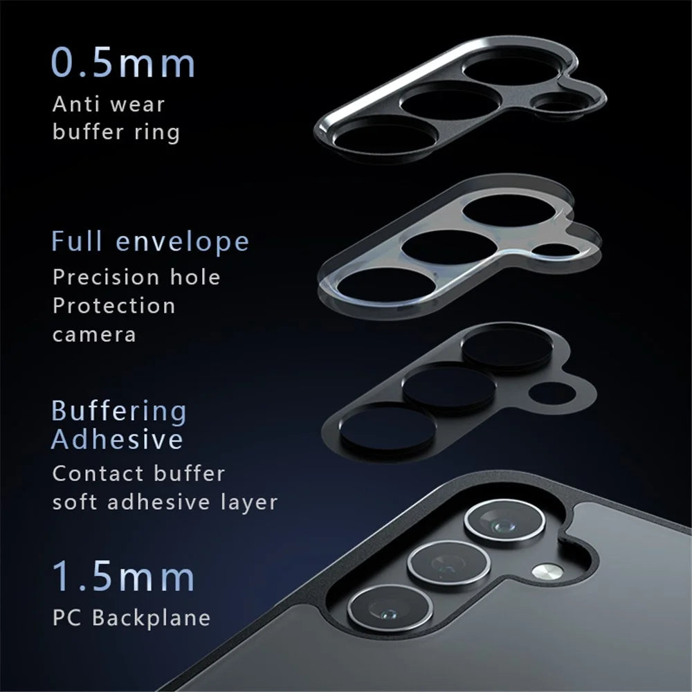 For Samsung Galaxy F15 5G Case Anti-drop TPU+PC Clear Phone Cover - 6