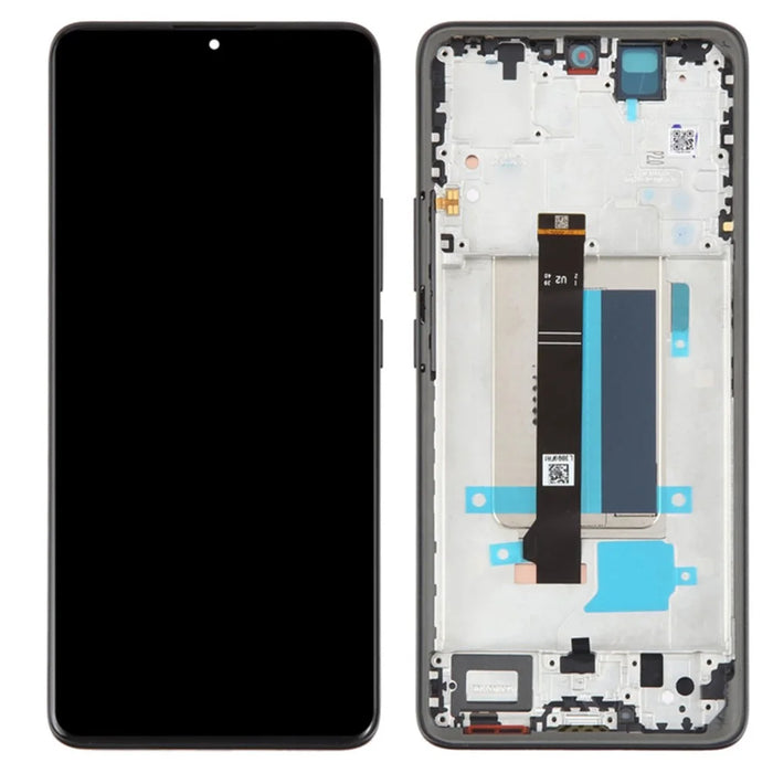 For Xiaomi Redmi Note 13 Pro+ 5G OEM Grade S AMOLED Screen and Digitizer Assembly + Frame (Without Logo) - Black - 1