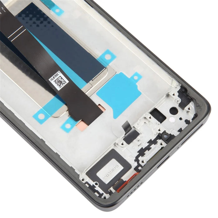 For Xiaomi Redmi Note 13 Pro+ 5G OEM Grade S AMOLED Screen and Digitizer Assembly + Frame (Without Logo) - Black - 4