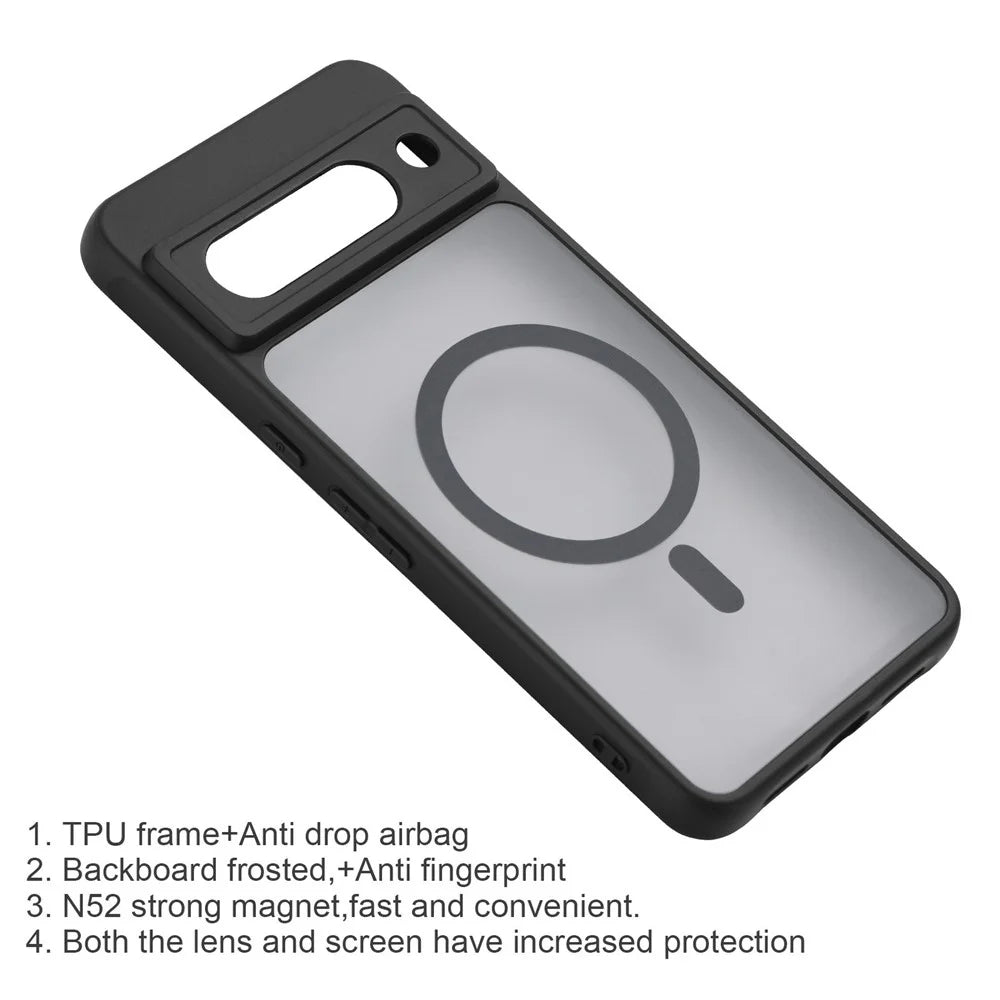 VILI GMA Series For Google Pixel 8a Magnetic Case RFID Blocking Wallet Detachable Leather Phone Cover -  Black - 7