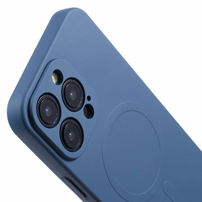 For iPhone 15 Pro Magnetic Case Compatible with MagSafe TPU Phone Cover - Sapphire - 7