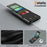 ZM11 For iPhone 14 Pro Max Kickstand Case Card Slots PU Leather+TPU Phone Cover - Black - 7