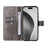 For iPhone 16 Pro Max Phone Case with Stand Cat Tree Pattern Leather Wallet Mobile Cover - Grey - 2