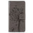 For iPhone 16 Pro Max Phone Case with Stand Cat Tree Pattern Leather Wallet Mobile Cover - Grey - 7