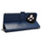 For TCL 50 XL 5G Case Dot Pattern Flip Leather Phone Cover Wallet - Dark Blue - 3