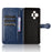 For TCL 50 XL 5G Case Dot Pattern Flip Leather Phone Cover Wallet - Dark Blue - 4
