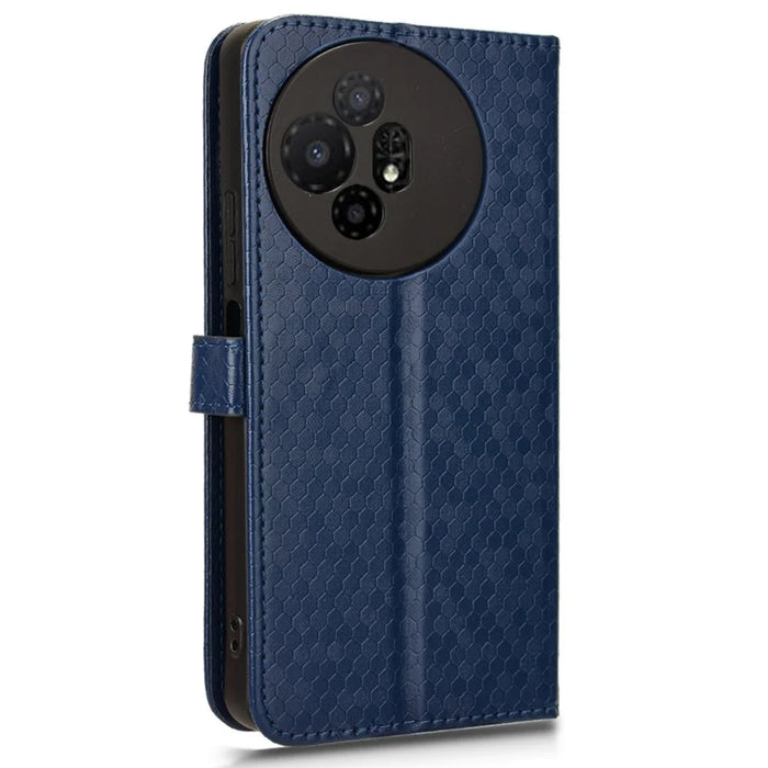 For TCL 50 XL 5G Case Dot Pattern Flip Leather Phone Cover Wallet - Dark Blue - 7