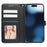 For iPhone 16 Pro Max Case Cubic Grid Imprinted Leather Phone Cover with Wallet - Black - 2