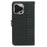 For iPhone 16 Pro Max Case Cubic Grid Imprinted Leather Phone Cover with Wallet - Black - 6