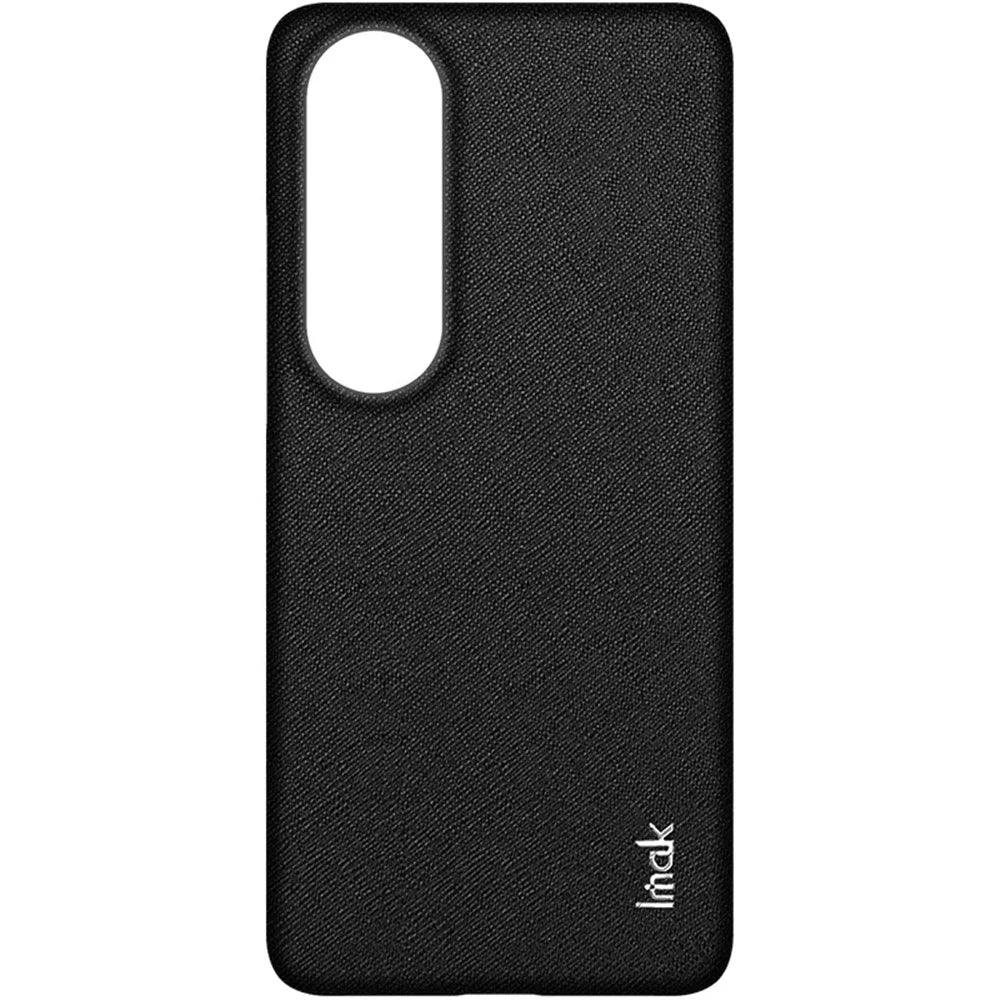 IMAK Ruiyi Series for OnePlus Nord CE4 5G / Oppo K12 Case Leather Coated PC Back Cover - Cross Texture - 5