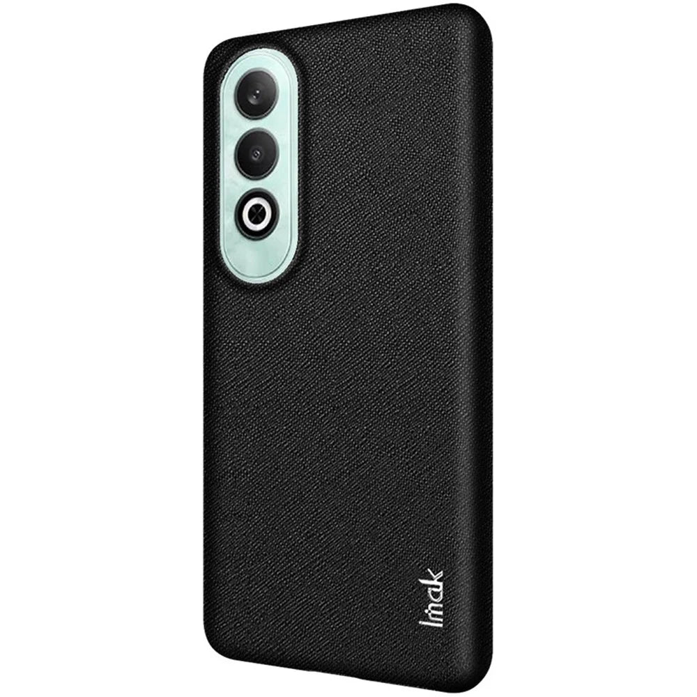 IMAK Ruiyi Series for OnePlus Nord CE4 5G / Oppo K12 Case Leather Coated PC Back Cover - Cross Texture - 7