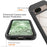 For Google Pixel 8a Case PC+TPU Clear Phone Cover with PET Screen Film All-Around Protection - Black - 4
