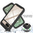 For Google Pixel 8a Case PC+TPU Clear Phone Cover with PET Screen Film All-Around Protection - Black - 5