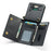 DG.MING M5 Series for Samsung Galaxy Z Flip3 5G Case RFID Blocking Card Slots Leather+PC Phone Cover - Black - 2