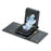 DG.MING M5 Series for Samsung Galaxy Z Flip3 5G Case RFID Blocking Card Slots Leather+PC Phone Cover - Black - 6