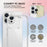 For iPhone 16 Pro Max Case PC + TPU Slim Transparent Phone Cover - 6