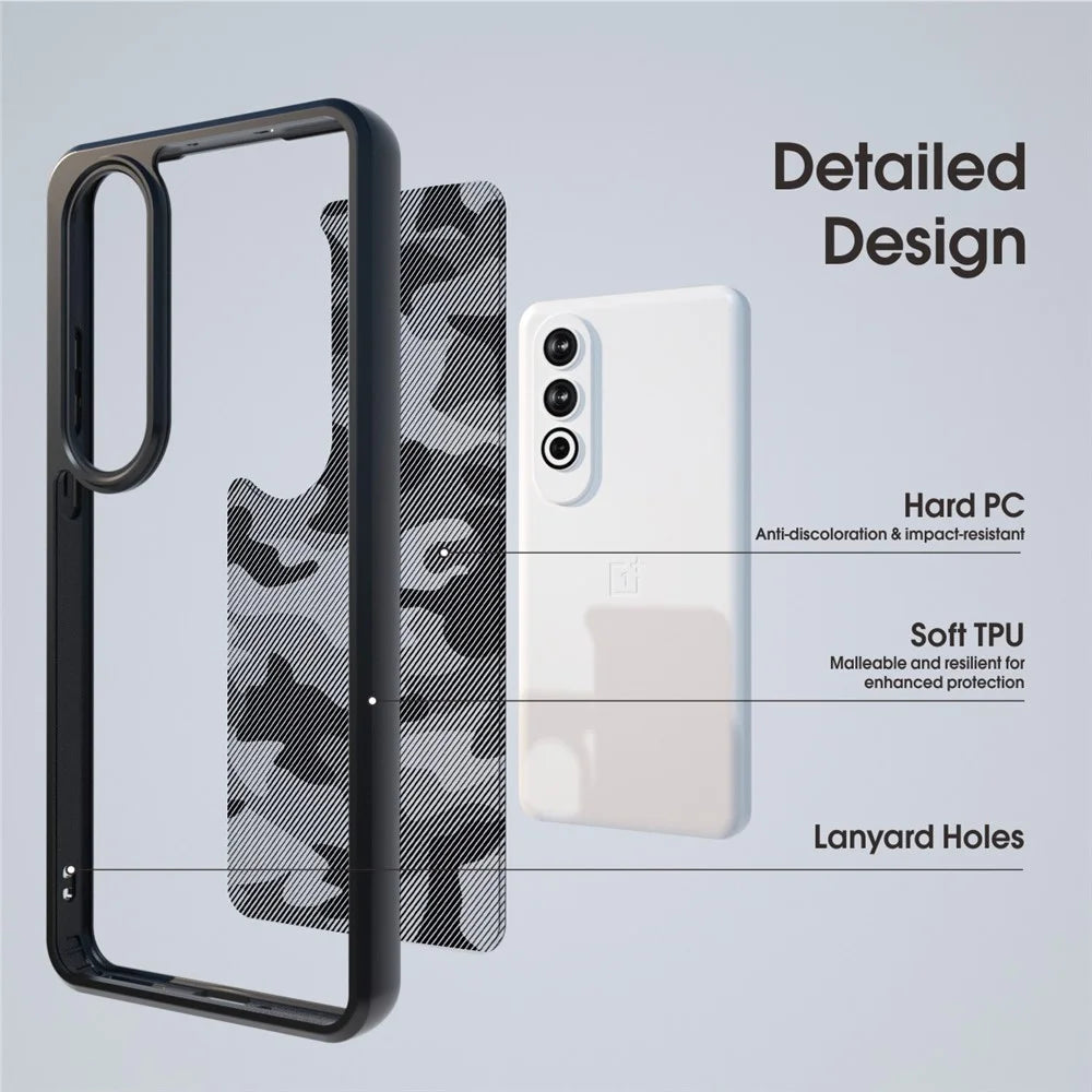 IBMRS For OnePlus Ace 3V 5G Case TPU+PC 2-in-1 Protective Phone Cover - Artistic Camouflage - 4
