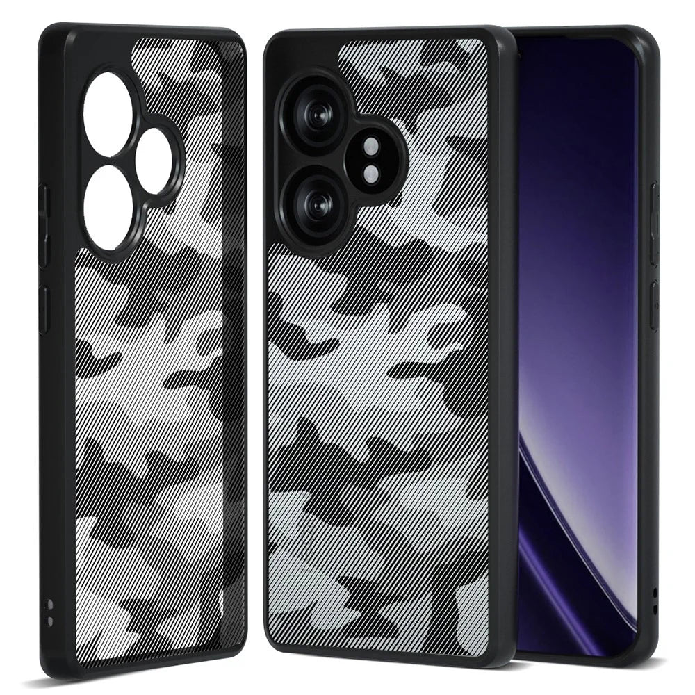 IBMRS For Realme GT Neo6 5G / GT 6T 5G / GT 6 5G / GT Neo6 SE 5G (China) Case TPU+PC Phone Cover Airbags Corners Shockproof - Artistic Camouflage - 1