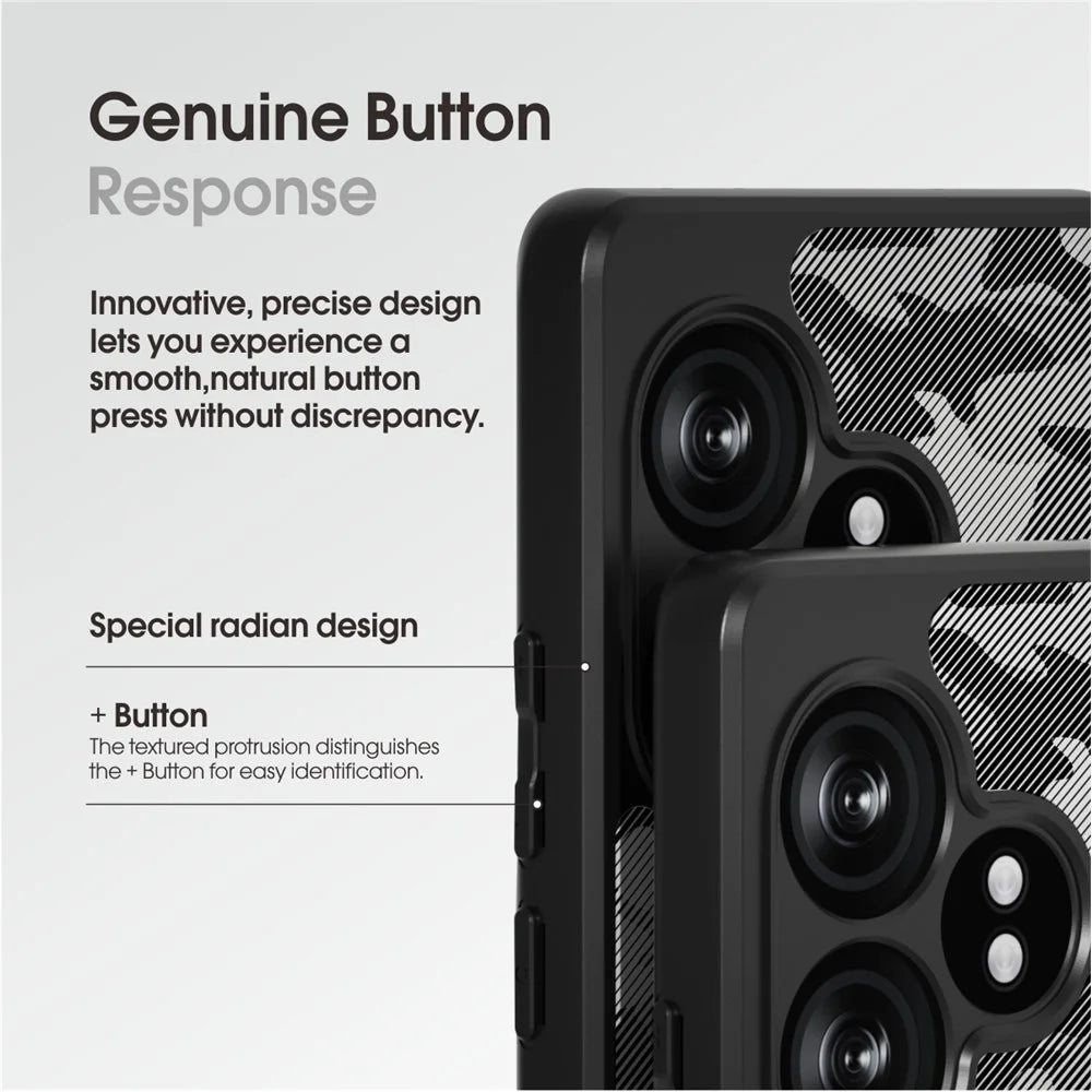 IBMRS For Realme GT Neo6 5G / GT 6T 5G / GT 6 5G / GT Neo6 SE 5G (China) Case TPU+PC Phone Cover Airbags Corners Shockproof - Artistic Camouflage - 6