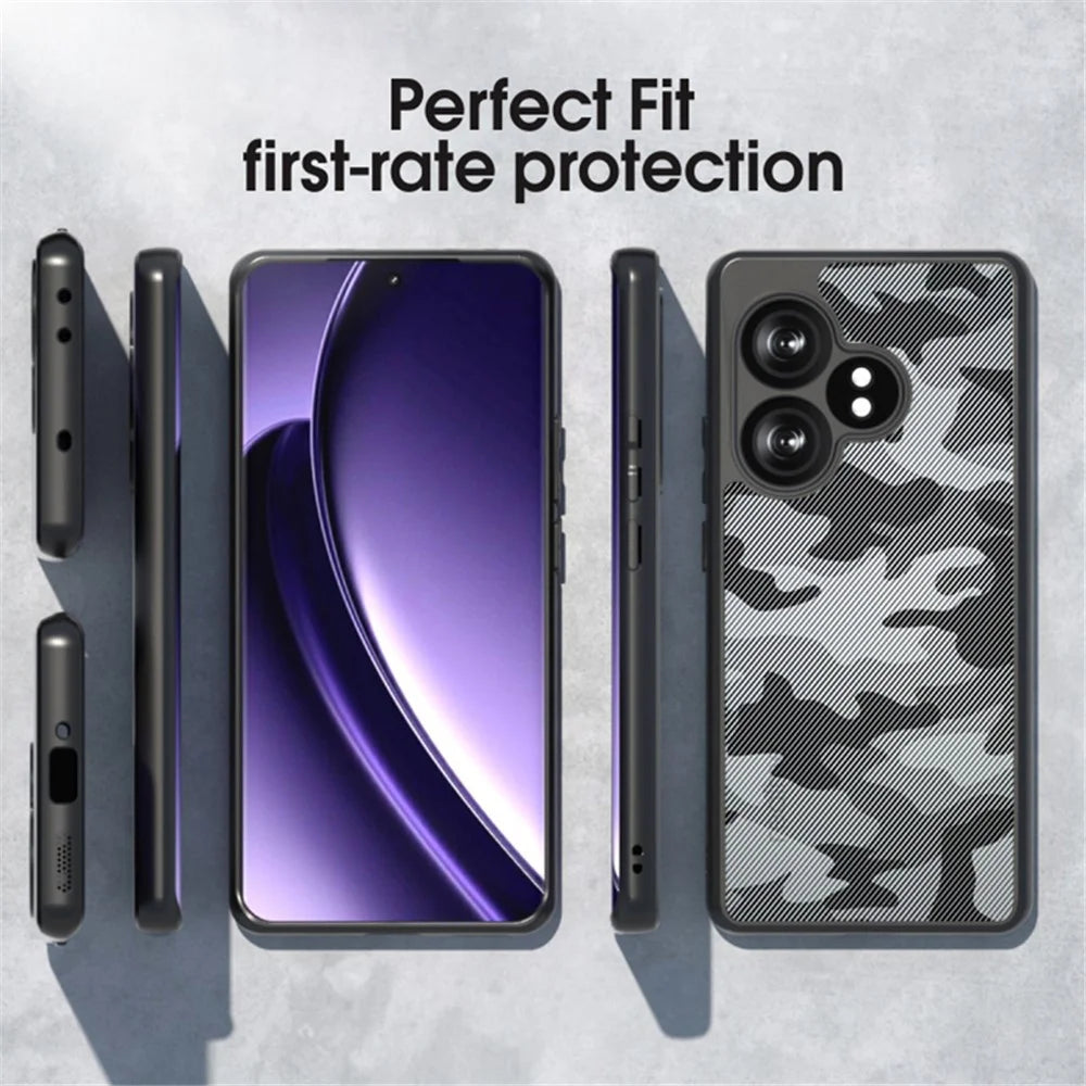 IBMRS For Realme GT Neo6 5G / GT 6T 5G / GT 6 5G / GT Neo6 SE 5G (China) Case TPU+PC Phone Cover Airbags Corners Shockproof - Artistic Camouflage - 7