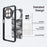 IBMRS For Realme 12 5G / 12x 5G Case Hard PC Back Flexible TPU Frame Phone Cover - Grid Camouflage - 4