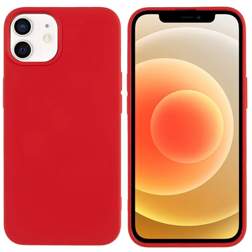 For iPhone 11 TPU Case Arc Edge 2.0mm Silky Soft Touch Phone Cover - Red - 1