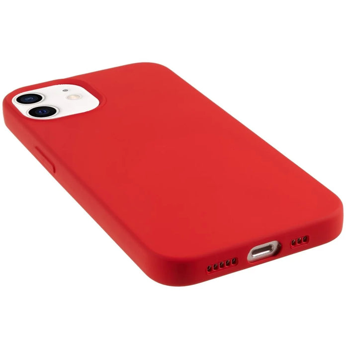 For iPhone 11 TPU Case Arc Edge 2.0mm Silky Soft Touch Phone Cover - Red - 6