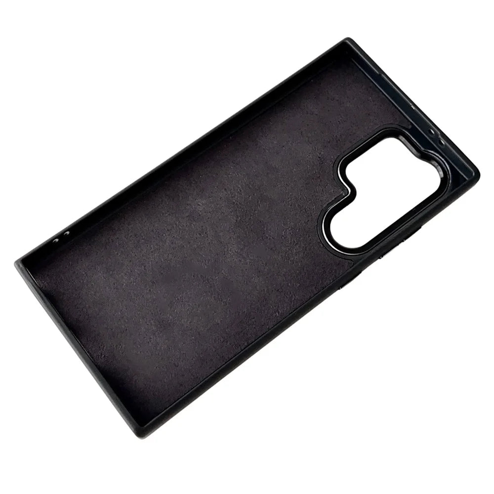 For Samsung Galaxy S24 Ultra E Ink Phone Case 4-Color Display NFC DIY Pattern Phone Cover - Black - 2