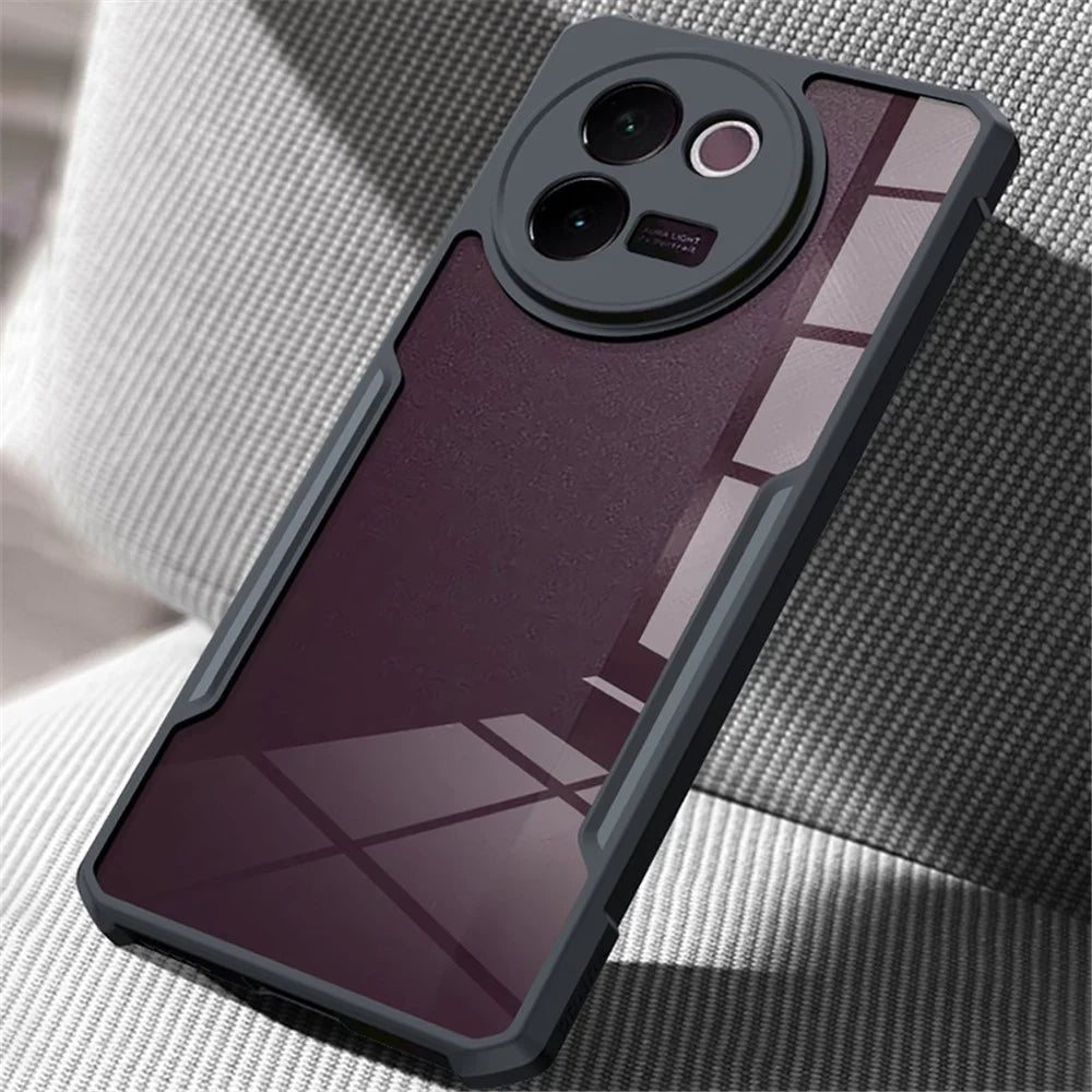 XUNDD For vivo V30e 5G Case TPU + Acrylic Transparent Back Phone Cover - 3
