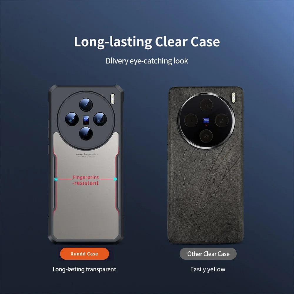 XUNDD For vivo X100s 5G Case Drop-Proof TPU + Acrylic Phone Cover - 5
