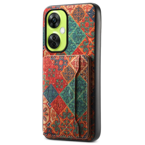 For OnePlus Nord CE 3 Lite 5G / N30 5G Kickstand Case Card Slot PU+TPU+PC Phone Shell - Winter / Blue - 1