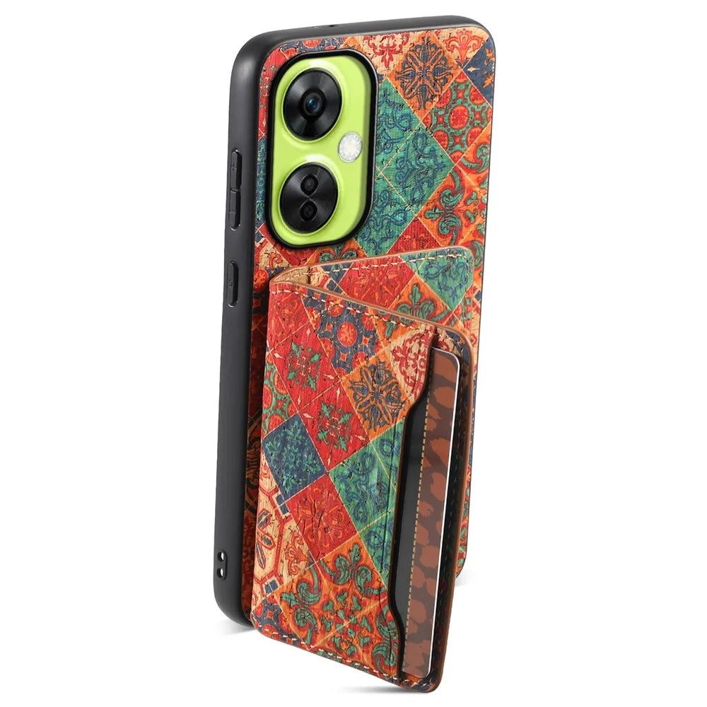 For OnePlus Nord CE 3 Lite 5G / N30 5G Kickstand Case Card Slot PU+TPU+PC Phone Shell - Winter / Blue - 2