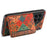 For OnePlus 12 5G Case Floral Design Card Slots Shockproof Leather Back  Cover - Winter / Blue - 3
