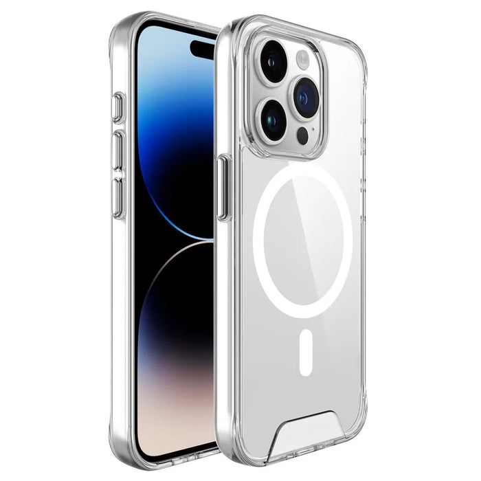 For iPhone 16 Pro Magnetic Case TPU+PC Drop Protection Phone Cover - 2