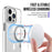 For iPhone 16 Pro Magnetic Case TPU+PC Drop Protection Phone Cover - 4