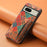 For Google Pixel 8 Case Floral Pattern Card Slot PU+TPU+PC Kickstand Phone Case - Winter / Blue - 6