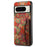 For Google Pixel 8 Pro Case Floral Pattern Card Slot Kickstand PU+TPU+PC Phone Shell - Summer / Red - 1