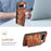 For Google Pixel 8 Pro Case Floral Pattern Card Slot Kickstand PU+TPU+PC Phone Shell - Summer / Red - 5