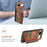 For Google Pixel 8a Case Leather Card Holder Phone Cover Floral Flower Pattern - Spring / Green - 5