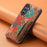For Samsung Galaxy S23 FE Case with Card Holder Leather Flowers Pattern Phone Back Cover - Winter / Blue - 6