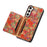 For Samsung Galaxy S23+ Case Floral Pattern Card Slot Kickstand Hybrid Phone Shell - Summer / Red - 4
