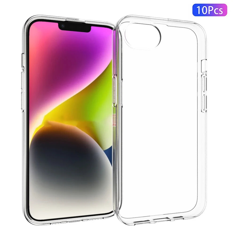10Pcs / Pack Phone Case for iPhone 17e / 16e Phone Cover TPU Shell with Inner Watermark-Free Texture - 1