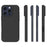 10Pcs  /  Pack for iPhone 16 Pro Case Matte TPU Shockproof Phone Back Cover - Black - 5